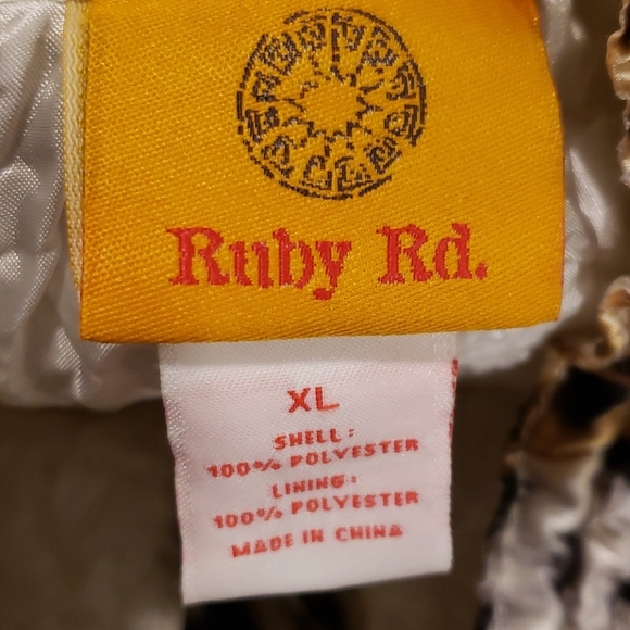 RUBY RD.LADIES SZ XL LEOPARD PRINT JACKET - Picture 2 of 13